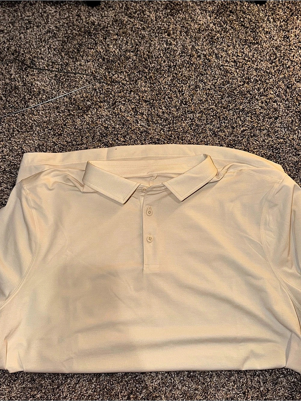 Lululemon Evolution Short-Sleeve Polo in Cream XL